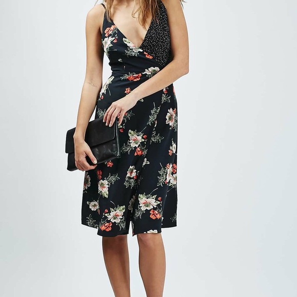 topshop midi wrap dress